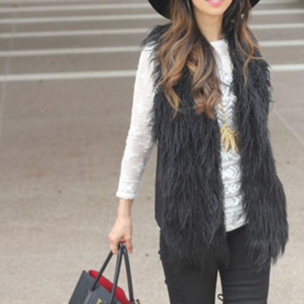Cabi Faux Fur Vest